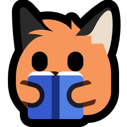 A neofox emoji reading a book