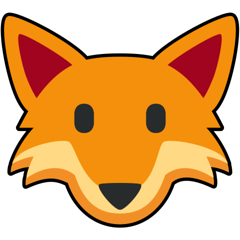 A fox emoji